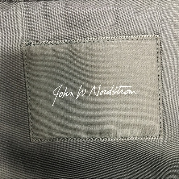 Loro Piana John Notdstrom 100% Wool Suit Jacket Blazer Black 46R - Picture 17 of 17